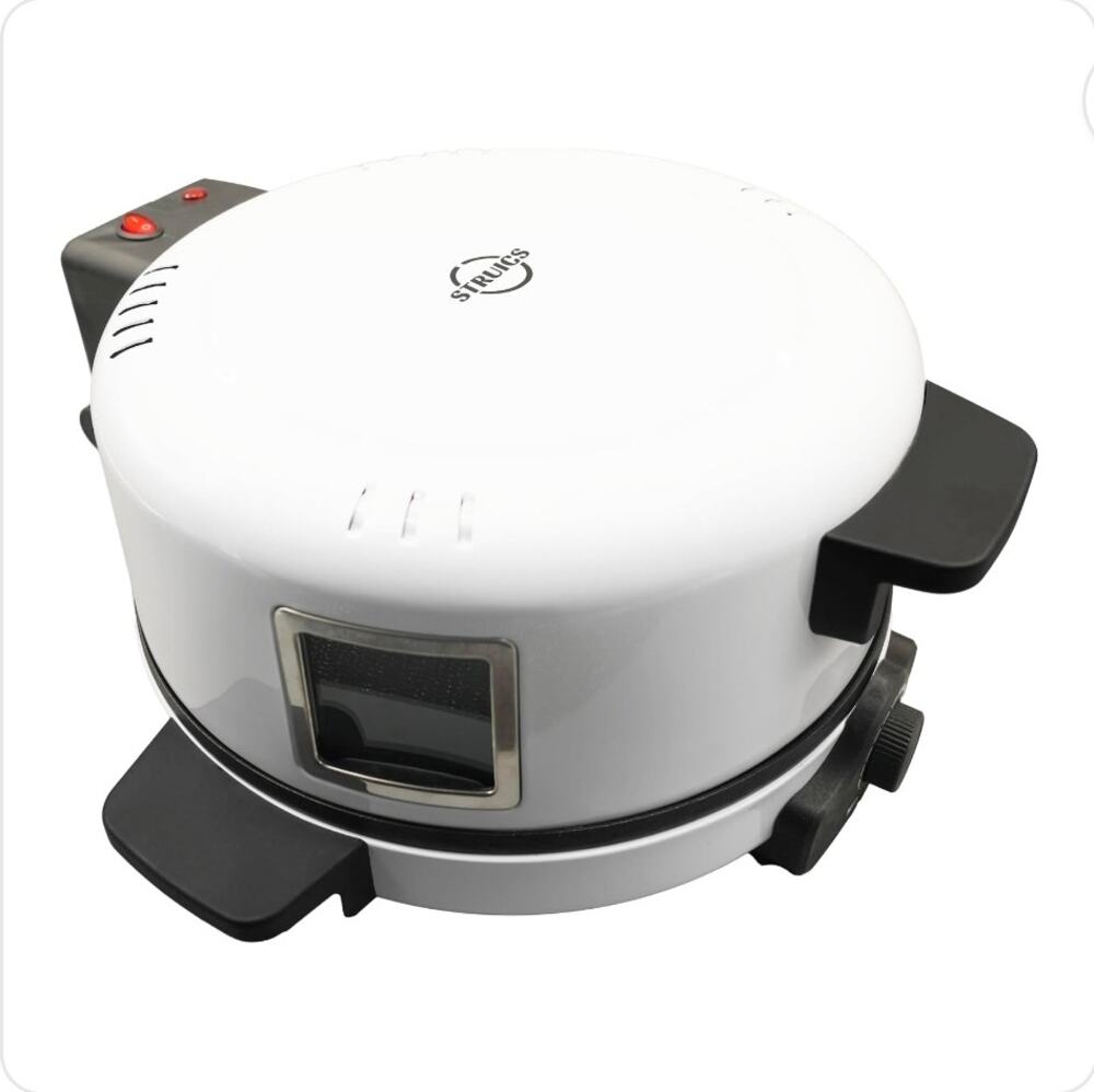 12" Electric Countertop Pizza Oven Pizza Maker White NIB STRUICS